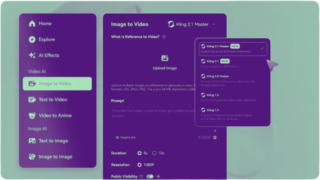 How to create videos using Kling AI